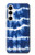 W3671 Tie Dye bleu Etui Coque Housse et Flip Housse Cuir pour Samsung Galaxy A35 5G