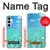 W3720 Summer Ocean Beach Etui Coque Housse et Flip Housse Cuir pour Samsung Galaxy A35 5G