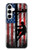 W3803 Électricien monteur de lignes drapeau américain Etui Coque Housse et Flip Housse Cuir pour Samsung Galaxy A35 5G