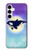 W3807 Killer Whale Orca Lune Pastel Fantaisie Etui Coque Housse et Flip Housse Cuir pour Samsung Galaxy A35 5G