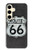 W3207 Route 66 Etui Coque Housse et Flip Housse Cuir pour Samsung Galaxy S24