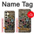 W3394 Graffiti mur Etui Coque Housse et Flip Housse Cuir pour Samsung Galaxy S24