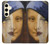 W3853 La Joconde Gustav Klimt Vermeer Etui Coque Housse et Flip Housse Cuir pour Samsung Galaxy S24