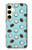 W3860 Motif à pois de noix de coco Etui Coque Housse et Flip Housse Cuir pour Samsung Galaxy S24