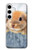 W0242 Lapin mignon Etui Coque Housse et Flip Housse Cuir pour Samsung Galaxy S24 Plus