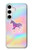 W3203 Arc en ciel Licorne Etui Coque Housse et Flip Housse Cuir pour Samsung Galaxy S24 Plus