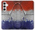 W3304 France Drapeau graphique Football Millésime Etui Coque Housse et Flip Housse Cuir pour Samsung Galaxy S24 Plus