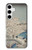 W3350 Utagawa Hiroshige Tambour Pont Yuhi Hill à Meguro Etui Coque Housse et Flip Housse Cuir pour Samsung Galaxy S24 Plus