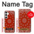 W3355 Motif Bandana Rouge Etui Coque Housse et Flip Housse Cuir pour Samsung Galaxy S24 Plus