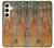 W3380 Gustav Klimt Bouleau Forêt Etui Coque Housse et Flip Housse Cuir pour Samsung Galaxy S24 Plus