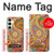 W3402 Floral Paisley Seamless Etui Coque Housse et Flip Housse Cuir pour Samsung Galaxy S24 Plus