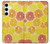 W3408 citron Etui Coque Housse et Flip Housse Cuir pour Samsung Galaxy S24 Plus