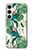 W3697 Oiseaux de la vie des feuilles Etui Coque Housse et Flip Housse Cuir pour Samsung Galaxy S24 Plus