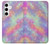 W3706 Arc-en-ciel pastel Galaxy Pink Sky Etui Coque Housse et Flip Housse Cuir pour Samsung Galaxy S24 Plus