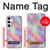 W3706 Arc-en-ciel pastel Galaxy Pink Sky Etui Coque Housse et Flip Housse Cuir pour Samsung Galaxy S24 Plus