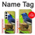 W3839 Oiseau bleu du bonheur Oiseau bleu Etui Coque Housse et Flip Housse Cuir pour Samsung Galaxy S24 Plus