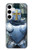 W3864 Templier Médiéval Chevalier Armure Lourde Etui Coque Housse et Flip Housse Cuir pour Samsung Galaxy S24 Plus
