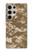 W3294 Armée Tan Coyote Camo Désert Camouflage Etui Coque Housse et Flip Housse Cuir pour Samsung Galaxy S24 Ultra