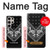 W3363 Motif Bandana Noir Etui Coque Housse et Flip Housse Cuir pour Samsung Galaxy S24 Ultra