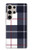 W3452 Plaid en tissu Etui Coque Housse et Flip Housse Cuir pour Samsung Galaxy S24 Ultra