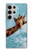 W3680 Girafe de sourire mignon Etui Coque Housse et Flip Housse Cuir pour Samsung Galaxy S24 Ultra