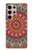 W3694 Modèle d'art hippie Etui Coque Housse et Flip Housse Cuir pour Samsung Galaxy S24 Ultra