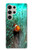 W3893 Poisson-clown Ocellaris Etui Coque Housse et Flip Housse Cuir pour Samsung Galaxy S24 Ultra