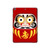 W3045 Japon Bonne chance Daruma Poupée Tablet Etui Coque Housse pour iPad 10.2 (2021,2020,2019), iPad 9 8 7