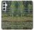 W3674 Claude Monet La passerelle japonaise et la piscine de nénuphars Etui Coque Housse et Flip Housse Cuir pour Samsung Galaxy A55 5G