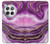 W3896 Stries d'or en marbre violet Etui Coque Housse et Flip Housse Cuir pour OnePlus 12