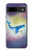 W3802 Rêve Baleine Pastel Fantaisie Etui Coque Housse et Flip Housse Cuir pour Google Pixel 8a