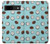 W3860 Motif à pois de noix de coco Etui Coque Housse et Flip Housse Cuir pour Google Pixel 8a