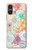 W3705 Fleur florale pastel Etui Coque Housse et Flip Housse Cuir pour Sony Xperia 10 VI