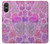 W3710 Coeur d'amour rose Etui Coque Housse et Flip Housse Cuir pour Sony Xperia 10 VI