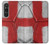 W3316 Angleterre Drapeau graphique Football Millésime Etui Coque Housse et Flip Housse Cuir pour Sony Xperia 1 VI