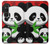 W3929 Panda mignon mangeant du bambou Etui Coque Housse et Flip Housse Cuir pour Sony Xperia 1 VI