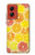 W3408 citron Etui Coque Housse et Flip Housse Cuir pour Motorola Moto G Stylus 5G (2024)