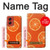W3946 Motif orange sans couture Etui Coque Housse et Flip Housse Cuir pour Motorola Moto G Stylus 5G (2024)