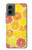 W3408 citron Etui Coque Housse et Flip Housse Cuir pour Motorola Moto G 5G (2024)