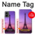 W3447 Paris Eiffel Le coucher du soleil Etui Coque Housse et Flip Housse Cuir pour Motorola Moto G 5G (2024)