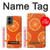 W3946 Motif orange sans couture Etui Coque Housse et Flip Housse Cuir pour Motorola Moto G 5G (2024)