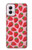 W3719 Modèle de fraise Etui Coque Housse et Flip Housse Cuir pour Motorola Moto G Power 5G (2024)