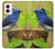 W3839 Oiseau bleu du bonheur Oiseau bleu Etui Coque Housse et Flip Housse Cuir pour Motorola Moto G Power 5G (2024)