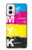 W3930 Clé jaune cyan magenta Etui Coque Housse et Flip Housse Cuir pour Motorola Moto G Power 5G (2024)