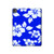 W2244 Motif Hawai Hibiscus Bleu Tablet Etui Coque Housse pour iPad Pro 13 (2024)