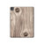 W3822 Graphique de la texture du bois imprimé Tablet Etui Coque Housse pour iPad Pro 13 (2024)
