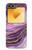 W3896 Stries d'or en marbre violet Etui Coque Housse et Flip Housse Cuir pour Samsung Galaxy Z Flip 6