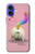 W3923 Queue d'arc-en-ciel de fond de chat Etui Coque Housse et Flip Housse Cuir pour iPhone 16