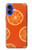 W3946 Motif orange sans couture Etui Coque Housse et Flip Housse Cuir pour iPhone 16