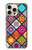 W3943 Motif Maldalas Etui Coque Housse et Flip Housse Cuir pour iPhone 16 pro